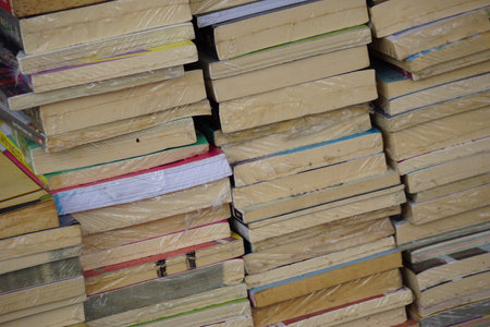 The atmosphere of Indonesian book fair In Blitar, East Javaのeditorial素材