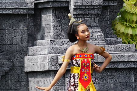 Indonesian perform beksan kartini dance to celebrate world dance dayのeditorial素材