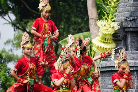 Indonesian dancers perform Candra Laksita dance to celebrate world dance day