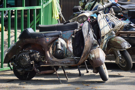 Various scooter on panjalu scooter festのeditorial素材