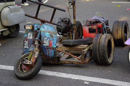 Various scooter on panjalu scooter festのeditorial素材