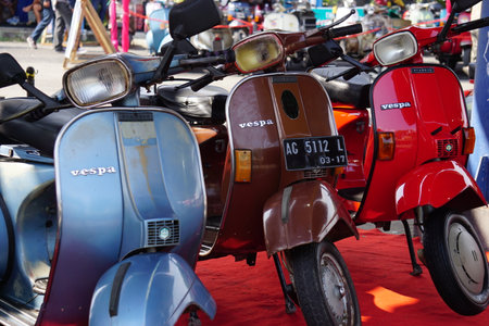 Various scooter on panjalu scooter festのeditorial素材