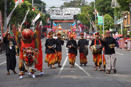Mabbisu dance from south sulawesi at BEN Carnival. This dance is also called Maggiri' because it...