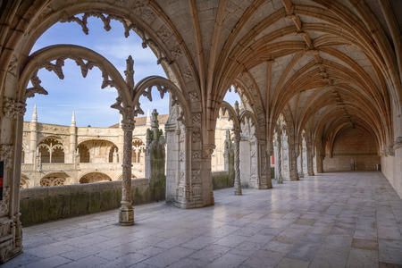 The JerÃ³nimos Monastery or Hieronymites Monastery is a monastery of the Order of Saint Jerome located near the shore of the parish of BelÃ©m, in the Lisbon Municipality, Portugal.のeditorial素材