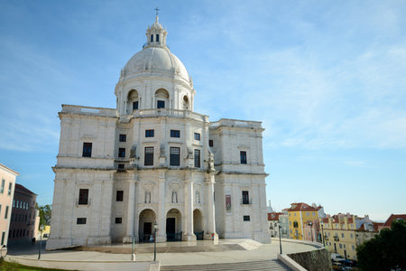 LISBON, PORTUGAL - FEBRUARY 01, 2016: themorning cleaning at the Church of Santa Engrácia known also as National Pantheon, Lisbon, Portugalの写真素材