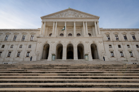 LISBON, PORTUGAL - FEBRUARY 01, 2016: The PalÃ¡cio de SÃ£o Bento is the home of the Assembly of the Republic, the Portuguese parliament.のeditorial素材