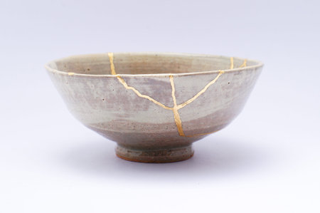 Photo of Kintsugi tea ceremony bowl. - ID:1-154779566 - Royalty Free ...