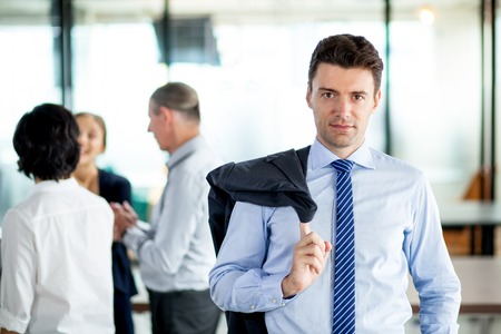 Content Middle-aged Business Man and Partnersの写真素材