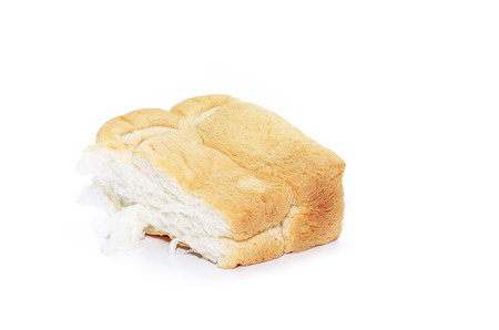 white bread isolated on a white background