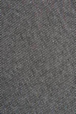 Black and white striped cotton polyester texture backgroundの写真素材