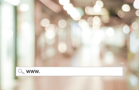 Blur store and bokeh light with address bar, online shopping background, business, E-commerceの写真素材