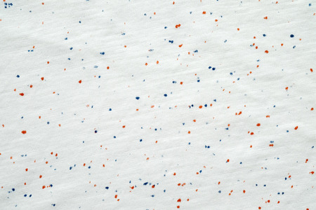 White with spot colored cotton polyester fabric texture background, textile fashion backdrop, wallpaperの写真素材