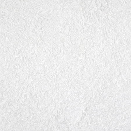 Crumpled white mulberry paper textured background, detail closed upの写真素材