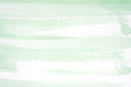 Green, Art abstract watercolor painting textured design on white paper backgroundの写真素材