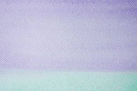 Watercolor background, art abstract violet and green  watercolor painting textured design on white...