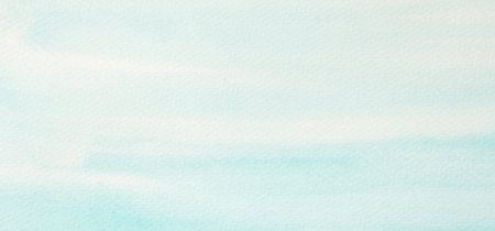 Watercolor background, art abstract surface blue watercolor painting textured design on white paper background, banner, backdrop, template, poster, wallpaperの写真素材