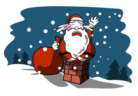 santa SOSのイラスト素材