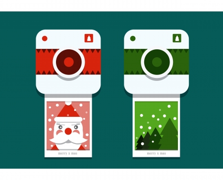 santa photoshootのイラスト素材