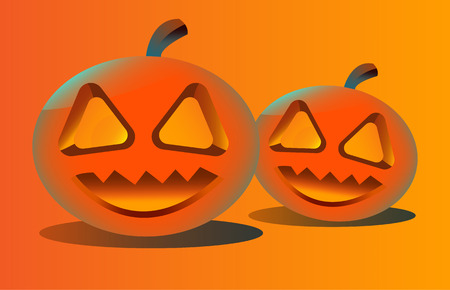 pumpkins for Halloween. vector illustrationのイラスト素材