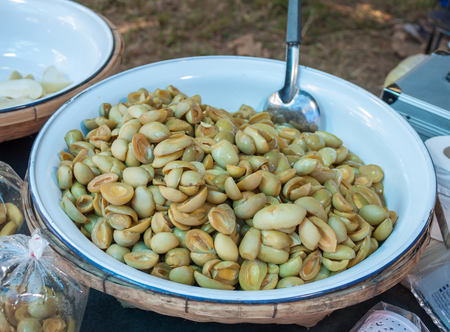 ferment fruit in steel bowlの写真素材