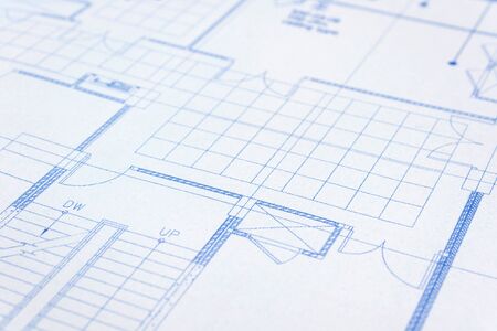 Blue print paper,Engineering design conceptの写真素材