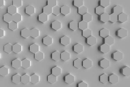 hexagonal 3d abstract background and template