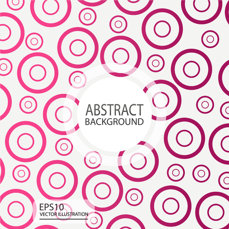 Abstract geometric background vector from circles red for screen saver, bannerのイラスト素材