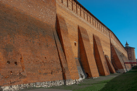 Historical buildings. The ancient fortress with towers and walls that has survived to our time.のeditorial素材