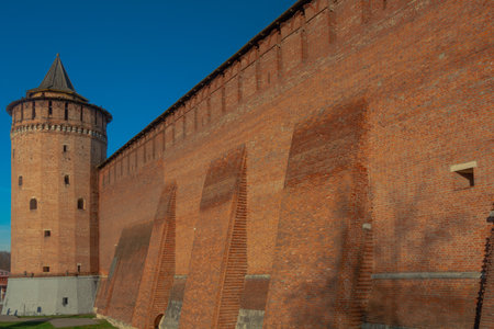 Historical buildings. The ancient fortress with towers and walls that has survived to our time.のeditorial素材