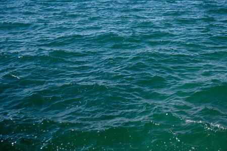 Clear blue sea water from Thessaloniki coastlineの写真素材