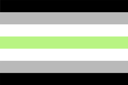 Agender Pride Flag. Symbol of Agender Community.のイラスト素材