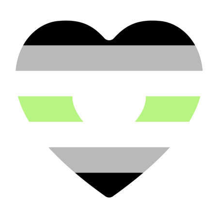 Agender Pride Flag. Symbol of Agender Community.のイラスト素材