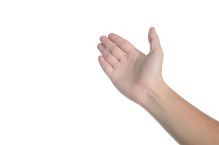 hand sign ignore in isolatedの写真素材