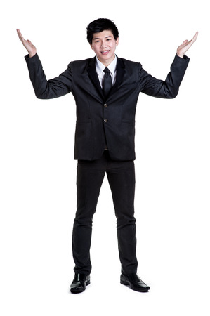 business man Attractive  smart in suit isolatedの写真素材
