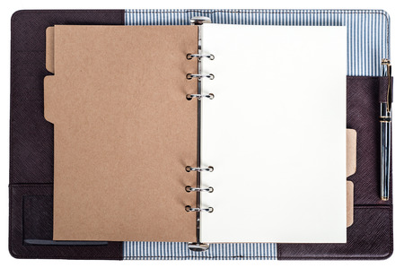 open notebook in isolatedの写真素材