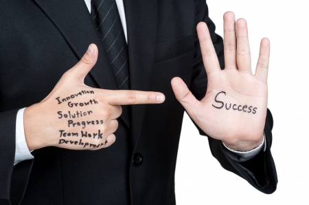 Business man tactics for successの写真素材
