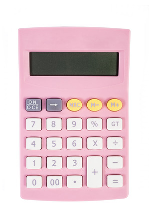 Calculator pinkの写真素材