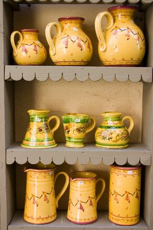 Functional and decorative Provence potteryの写真素材