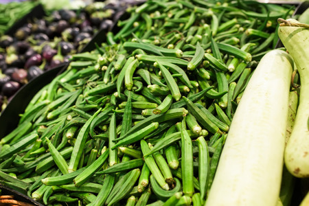 Grocery, natural background in shop of City Centre in Dubaiの写真素材