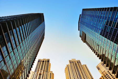 Tall Buildings in Dubai Marina region, United Arab Emirates