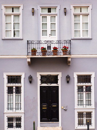 White windows in Greece.の写真素材
