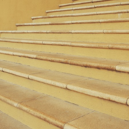 Steps. Exterior of building in Dubai Marina region.の写真素材