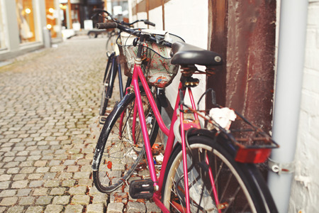 Bicycle in the Aalborg, Denmark.  Active lifestyle