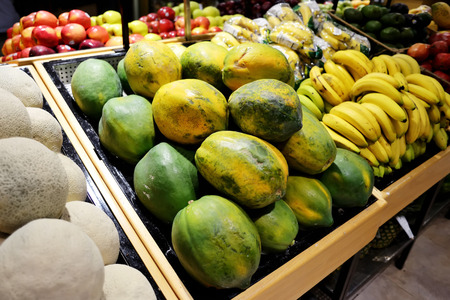 Grocery, natural background in shop of City Centre in Dubaiの写真素材