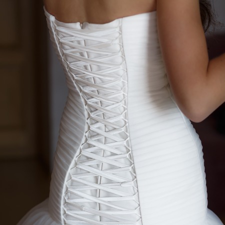 Expensive Wedding dress backside lacing