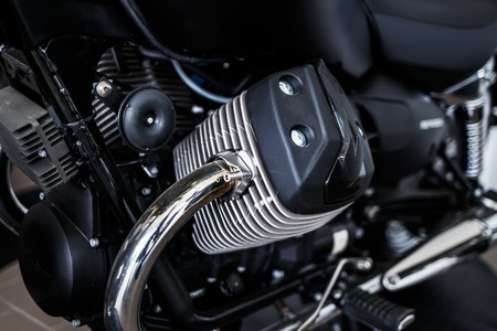 sport motorbike, details of motorcycle