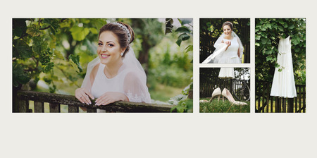 design of wedding photo bookの写真素材