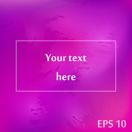 Infographics advertising banner template. Watercolor purple background, white frame. Vector.のイラスト素材