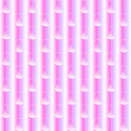 Abstract seamless pattern, circles and stripes. Light and bright pink vector illustration.