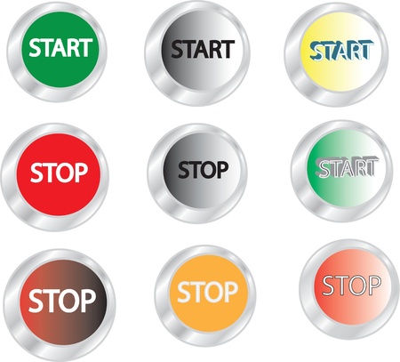 buttonsのイラスト素材
